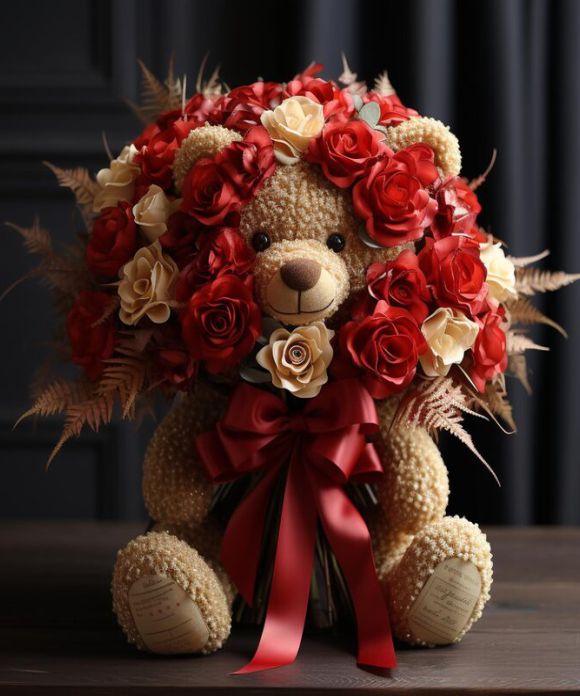 Sevimli Ayıcıklı Buketler